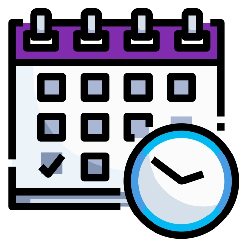 Deadline Calendar and Timer Icon